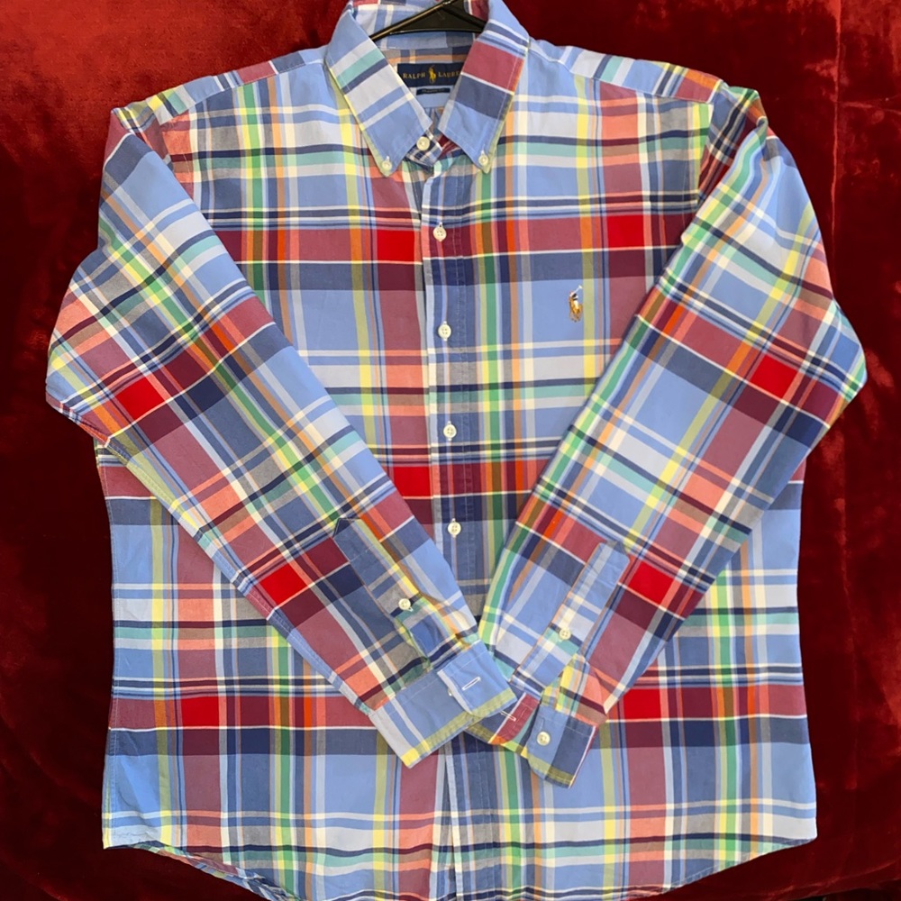 Polo Ralph Lauren Multi Color Plaid Oxford Button Down